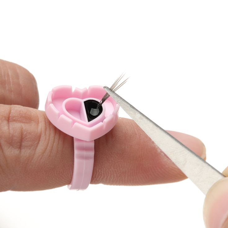 Heart-Shaped Glue Rings (100 Per Pack)