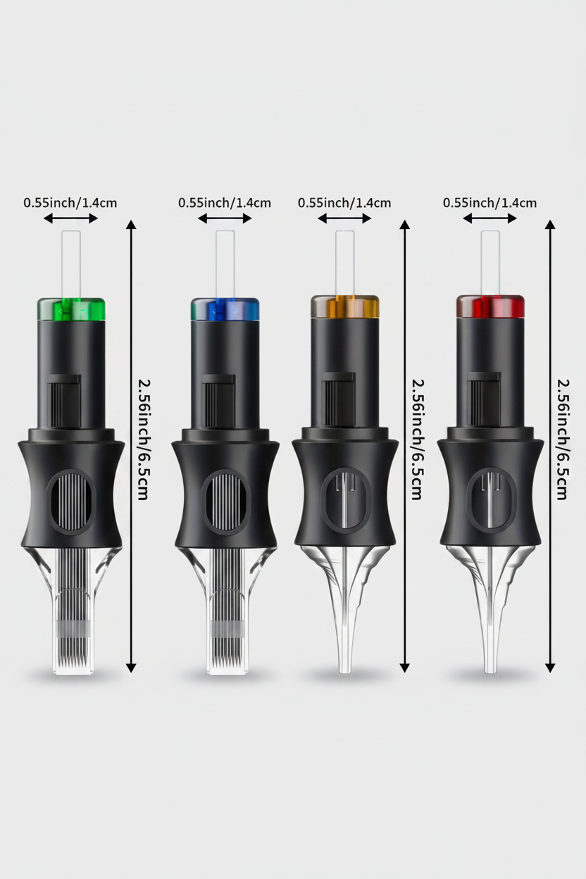 Cartridge Needles Dimensions - Crisp Professional