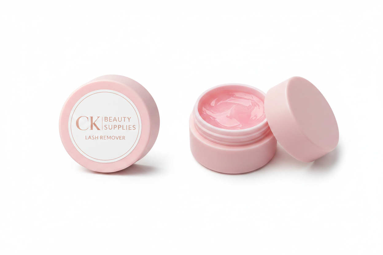 CK Beauty Supplies Lash Remover - Closed & Open Jar