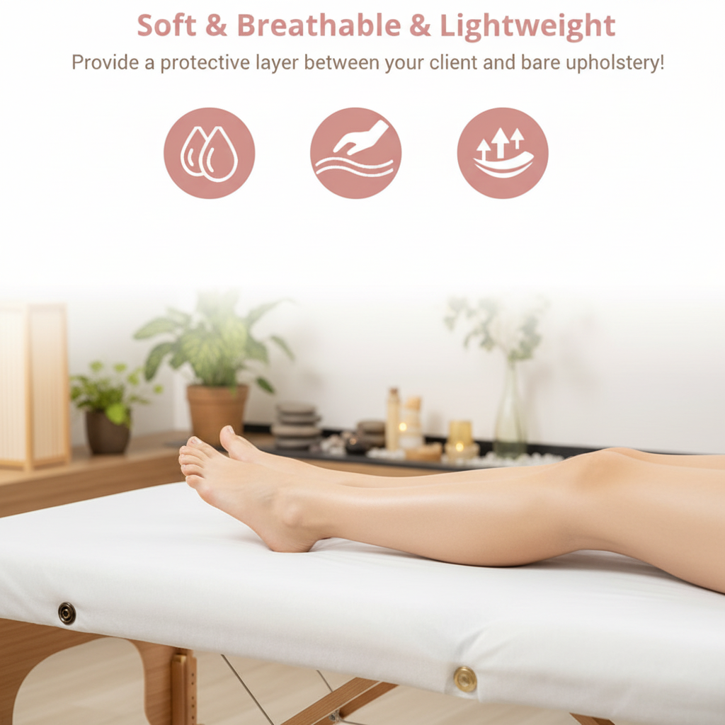 Enhanced Massage Sheet Features - CK Beauty Supplies Brand Colors