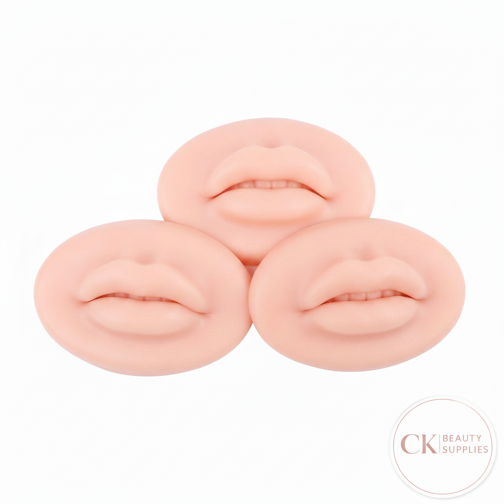 Lip Practice Moulds with CK Beauty Supplies Logo