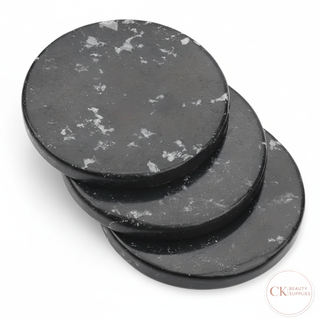 Premium Black Jade Stone Palette with CK Beauty Supplies Logo