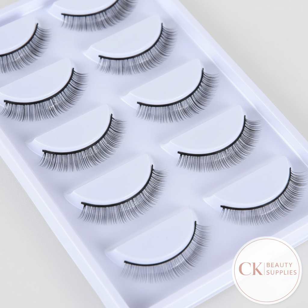 Professional Practice Lash Palette Close-Up with CK Beauty Supplies Logo