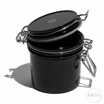 Black Lash Storage Jar with CK Logo