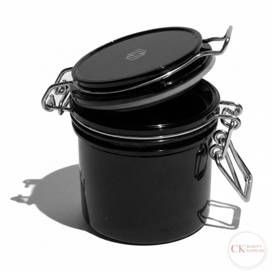 Black Lash Storage Jar with CK Logo