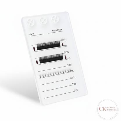 Clear Eyelash Extension Palette with CK Beauty Supplies Logo