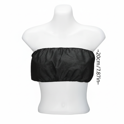 Enhanced Boob Tube Gown with Measurements - Pure White Background