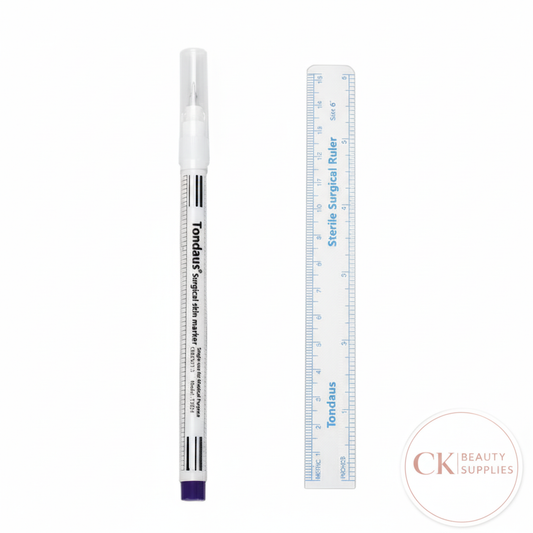 Enhanced Surgical Marker and Ruler with CK Beauty Supplies Logo