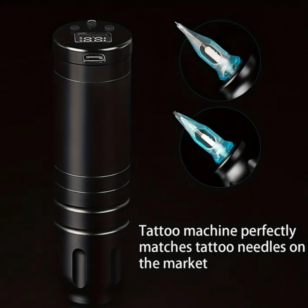 Enhanced Tattoo Pen Cartridge Compatibility - Professional Image