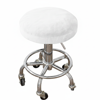 Enhanced White Rolling Stool - Professional Product Image