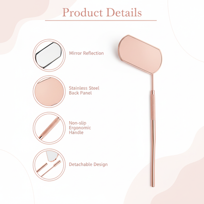 Eyelash Extension Mirror - Rose Gold Product Details