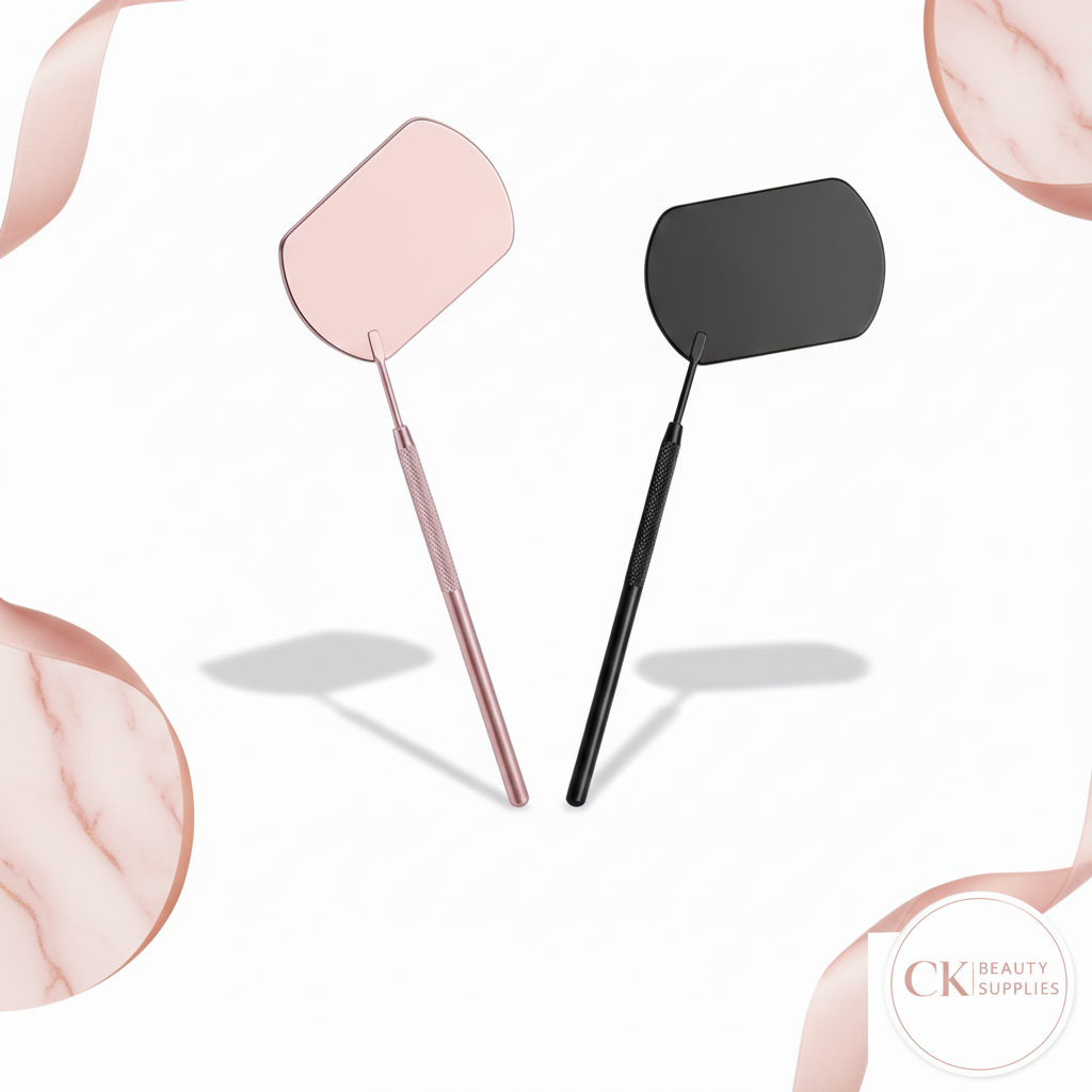 Eyelash Extension Mirrors with CK Beauty Supplies Logo
