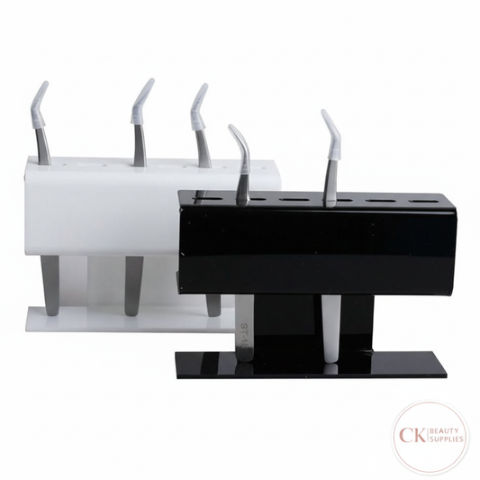 Eyelash Extension Tweezer Stands with CK Beauty Supplies Logo