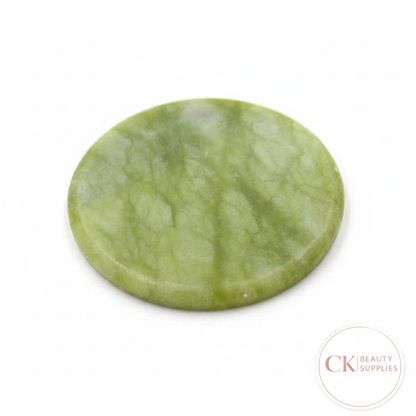 Green Jade Stone with CK Beauty Supplies Logo