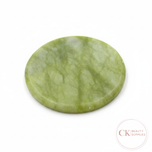 Green Jade Stone with CK Beauty Supplies Logo
