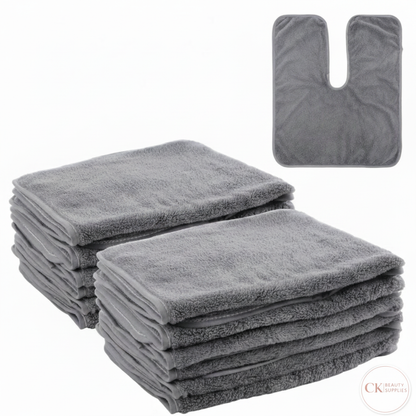 Grey Salon Towels with CK Beauty Logo