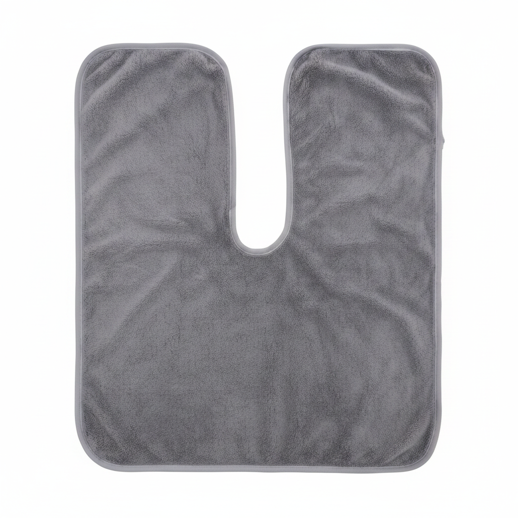 Grey U-Shaped Neck Towel Product Image