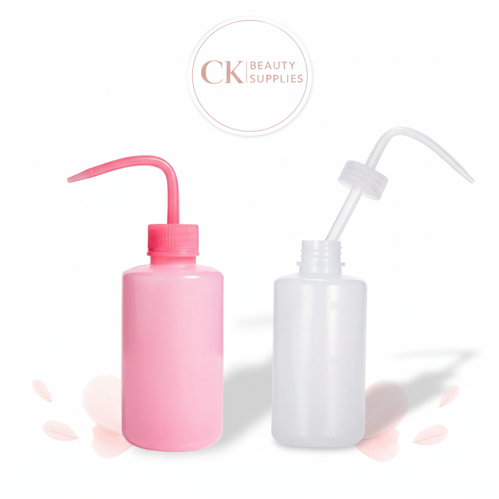 Lash Rinse Bottles - Pink & Clear