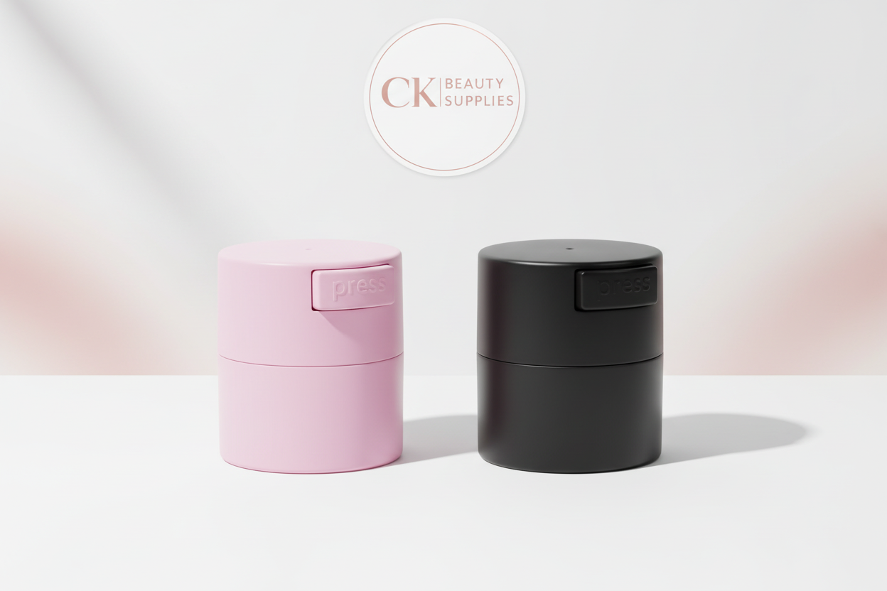 Lash Storage Containers - Pink & Black with CK Logo