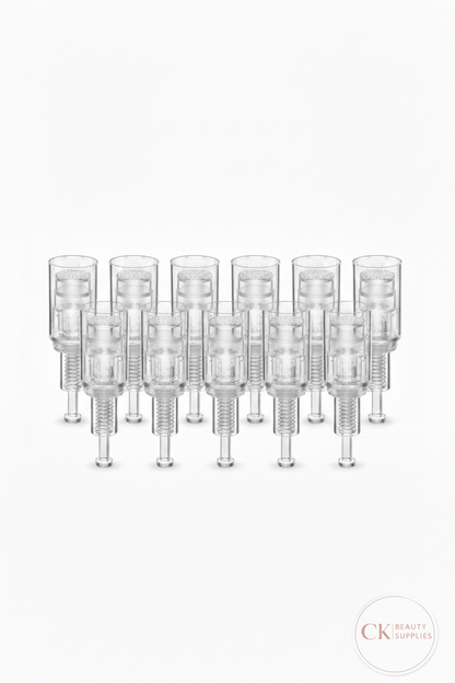 Microneedling cartridge image with bottom-right logo