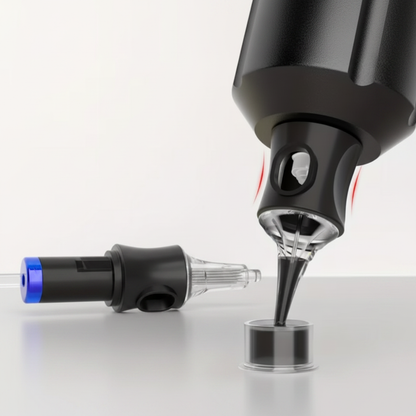 PMU Pen Needle Close-up - Professional