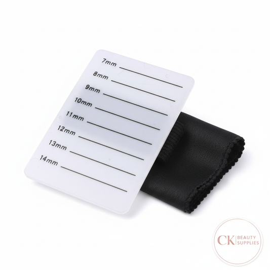 Professional Eyelash Length Measurement Palette with CK Beauty Supplies Logo