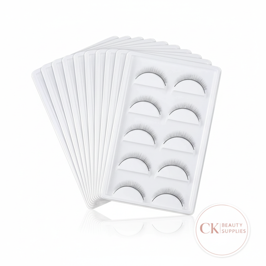 Professional Eyelash Practice Palettes with CK Beauty Supplies Logo