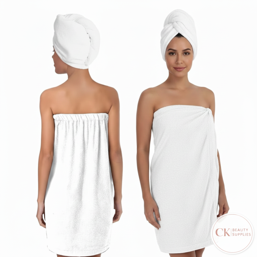 Spa Towel Wrap with CK Beauty Supplies Logo