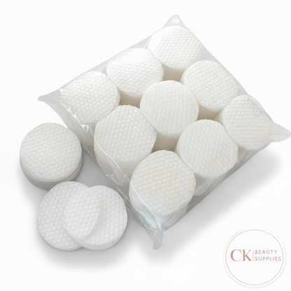 Textured Cotton Pads – Pure White No Shading
