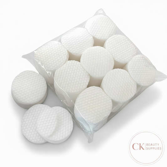 Textured Cotton Pads – Pure White No Shading